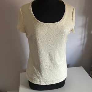Beautiful cream sequin shirt